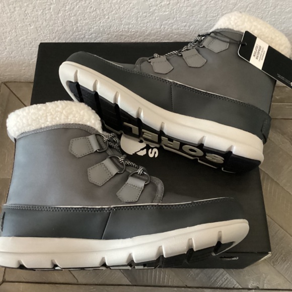 SOREL Explorer Carnival Waterproof Boot with Faux Fur Collar (Women) - Picture 8 of 9